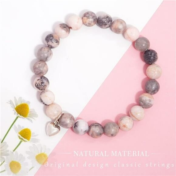 Natural stone healing bracelet for women get well soon gift inspirational jewelr - Picture 6 of 7